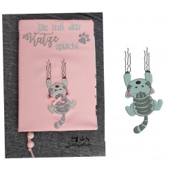 Stickmuster - kratzendes Kätzchen